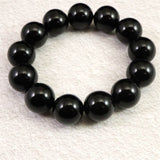 チベット産 天然モリオン水晶(4A)　18mm玉 ブレスレット 105.15g (ID:74798)