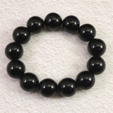 チベット産 天然モリオン水晶(4A)　18mm玉 ブレスレット 105.15g (ID:74798)