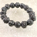 エジプト産 メテオライト 珪化鉄隕石 原石 プレスレット 110g (ID:74864)