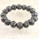 エジプト産 メテオライト 珪化鉄隕石 原石 プレスレット 110g (ID:74864)