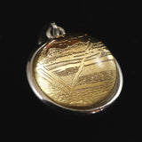 ギベオン ゴールド  12mmボール型　ペンダントトップ 3.9g (ID:75032)