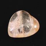 H&E社 ピンクファイアアゼツライト(AZOZEO) 15mmハート 証明書付 2.1g (ID:75059)