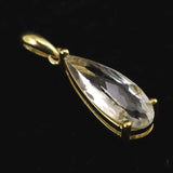 ロシア産 フェナカイト 11.9mm ドロップ カット ペンダントトップ 証明書付 2.65ct (ID:75122)