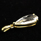 ロシア産 フェナカイト 11.9mm ドロップ カット ペンダントトップ 証明書付 2.65ct (ID:75122)