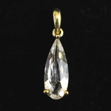 ロシア産 フェナカイト 11.9mm ドロップ カット ペンダントトップ 証明書付 2.65ct (ID:75122)