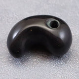 隠岐の島 黒曜石 25mm勾玉 ディレクトリカード付 5.7g (ID:75179)