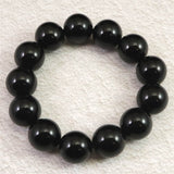 チベット産 天然モリオン水晶(4A)　18mm玉 ブレスレット 105.23g (ID:75251)