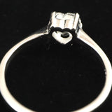 H&E社 アゼツライト(AZOZEO) 6mmハート リング 11号 証明書付 現品 (ID:75553)