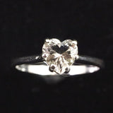 H&E社 アゼツライト(AZOZEO) 6mmハート リング 11号 証明書付 現品 (ID:75553)