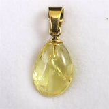 ブラジル産 ヘリオドール タンブル ペンダントトップ　0.63g (ID:75599)