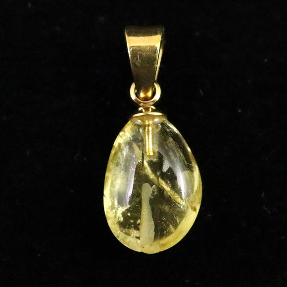 ブラジル産 ヘリオドール タンブル ペンダントトップ　0.63g (ID:75599)