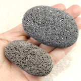 富士溶岩石 玄武岩 タンブル 2個セット ディレクトリーカード付 155ｇ (ID:75769)