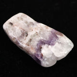 H&E社 サウラライトアゼツライト  (AZOZEO) アメジスト共生 タンブル 証明書付 12.7g (ID:75853)