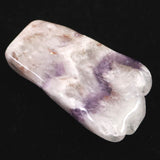 H&E社 サウラライトアゼツライト  (AZOZEO) アメジスト共生 タンブル 証明書付 12.7g (ID:75853)