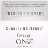 モアサナイト Forever One 7mmラウンドブリリアント ペンダントトップ ダイヤ1.2ct相当 18KWG 現品 (ID:75863)