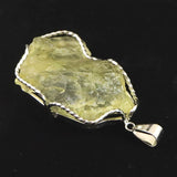 リビアンデザートグラス 43mm原石 ペンダントトップ 18.2g  (ID:75892)