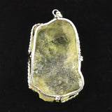 リビアンデザートグラス 43mm原石 ペンダントトップ 18.2g  (ID:75892)