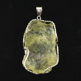 リビアンデザートグラス 43mm原石 ペンダントトップ 18.2g  (ID:75892)