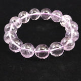 クンツァイト ３Aグレード 13.5mm玉ブレスレット 63.1ｇ　 (ID:75919)