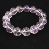 クンツァイト ３Aグレード 13.5mm玉ブレスレット 63.1ｇ　 (ID:75919)