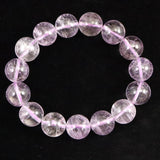 クンツァイト ３Aグレード 13.5mm玉ブレスレット 63.1ｇ　 (ID:75919)