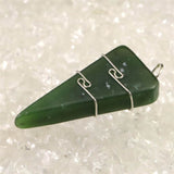 H&E社 ニュージーランド グリーンストーン タンブル ペンンダントトップ 9.4g (ID:75999)