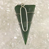 H&E社 ニュージーランド グリーンストーン タンブル ペンンダントトップ 9.4g (ID:75999)