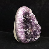 ウルグアイ産 アメジストドーム　83x92x125mm　クラスター 原石 台付 1.1kg (ID:76111)