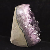 ウルグアイ産 アメジストドーム　83x92x125mm　クラスター 原石 台付 1.1kg (ID:76111)