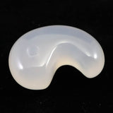 北海道 花石メノウ 瑪瑙 30mm勾玉 ディレクトリカード付 10.4g (ID:76229)