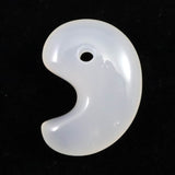 北海道 花石メノウ 瑪瑙 30mm勾玉 ディレクトリカード付 10.4g (ID:76229)