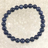 南アフリカ産 ブルー サファイア 7mm玉ブレスレット 19.3g　　 (ID:76273)