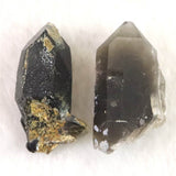岐阜県中津川市蛭川産 黒水晶（モリオン） 原石 2個セット 10.7g (ID:76304)