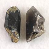 岐阜県中津川市蛭川産 黒水晶（モリオン） 原石 2個セット 10.7g (ID:76304)
