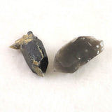 岐阜県中津川市蛭川産 黒水晶（モリオン） 原石 2個セット 10.7g (ID:76304)