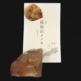 島根県　花仙山 めのう 瑪瑙 40mm原石 ディレクトリーカード付 65.2g (ID:76652)