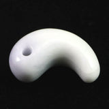 糸魚川翡翠 ラベンダー 29mm勾玉 現代の名工作 証明書付　10.9g (ID:76677)