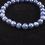 南アフリカ産 ブルー サファイア 7.5mm玉ブレスレット 22.3g　　 (ID:76807)