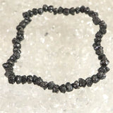 天然 ブラック ダイヤモンド 原石 ブレスレット　5.16ｇ (ID:77055)