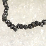 天然 ブラック ダイヤモンド 原石 ブレスレット　5.16ｇ (ID:77055)