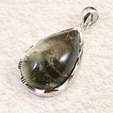 庭園水晶 ガーデンクォーツ　24x17mm　ドロップ ペンダントトップ 8.7g (ID:77137)