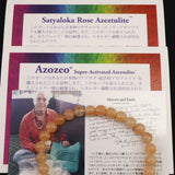 H&E社 サチャロカローズ アゼツライト（AZOZEO) 6mm玉ブレスレット 証明書付 11.0g (ID:77250)