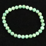 エメラルド ライトカラー　6mm玉ブレスレット 9.7g (ID:77532)