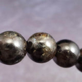 グリーンランド産 ヌーマイト STグレード 10mm玉 ブレスレット 34.0g  (ID:77635)