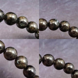 グリーンランド産 ヌーマイト STグレード 10mm玉 ブレスレット 34.0g  (ID:77635)