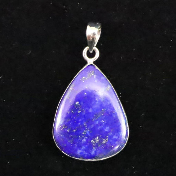 ラピスラズリ 3A  26mmペアシェイプ  ペンダントトップ 6.2g  (ID:77890)