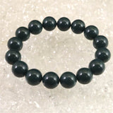 出雲碧玉 出雲石 SA  12mm玉ブレスレット ディレクトリカード付 39.8g (ID:77936)