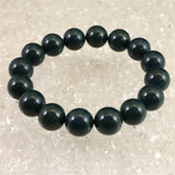 出雲碧玉 出雲石 SA  12mm玉ブレスレット ディレクトリカード付 39.8g (ID:77936)