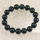 出雲碧玉 出雲石 SA  12mm玉ブレスレット ディレクトリカード付 39.8g (ID:77936)