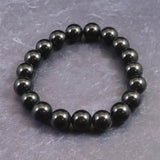 チベタンテクタイト 10mm玉 ブレスレット  22.7g (ID:78016)